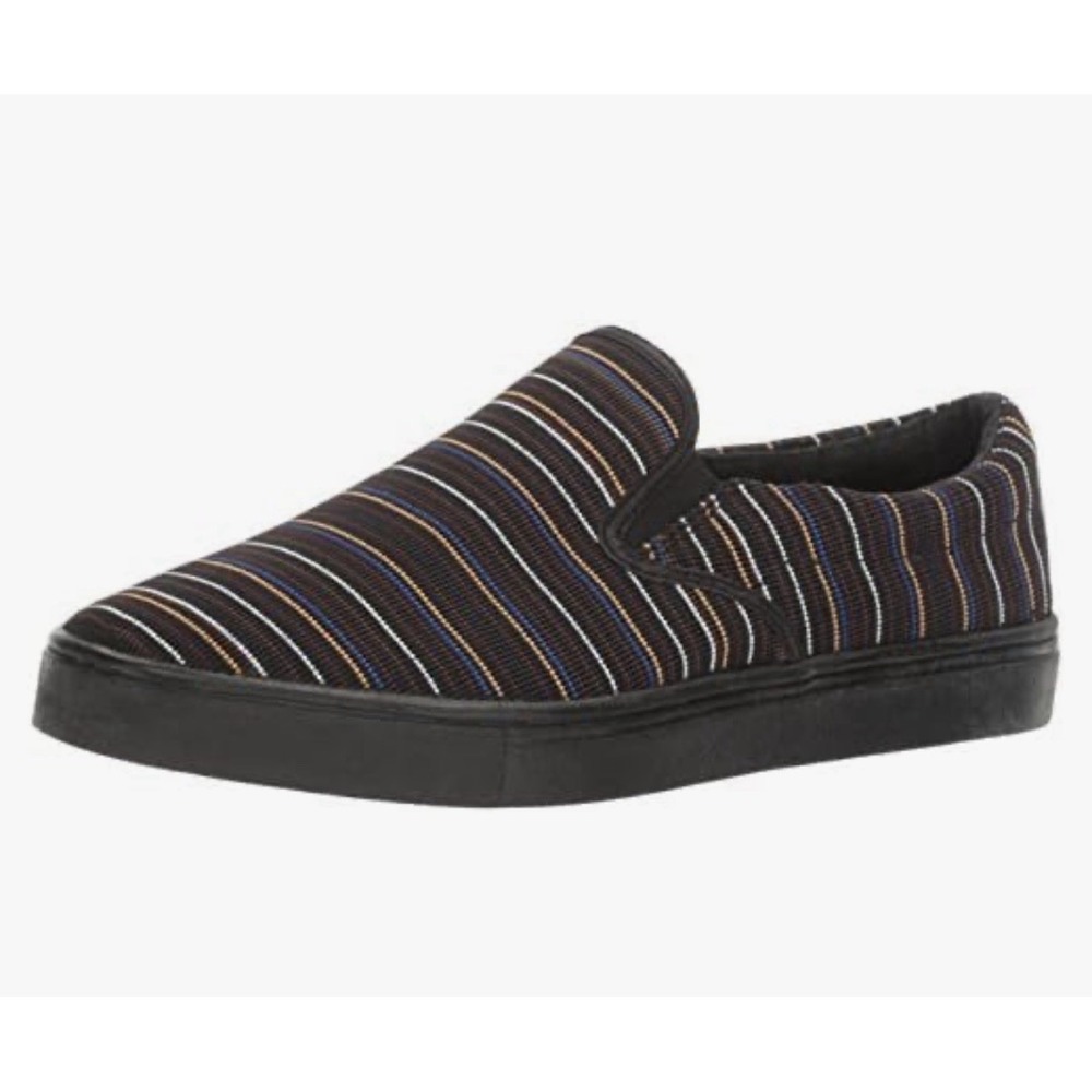 Bernie Mev Verona Slip On Sneaker Black Mix Womens 37 Size 6-6.5 New